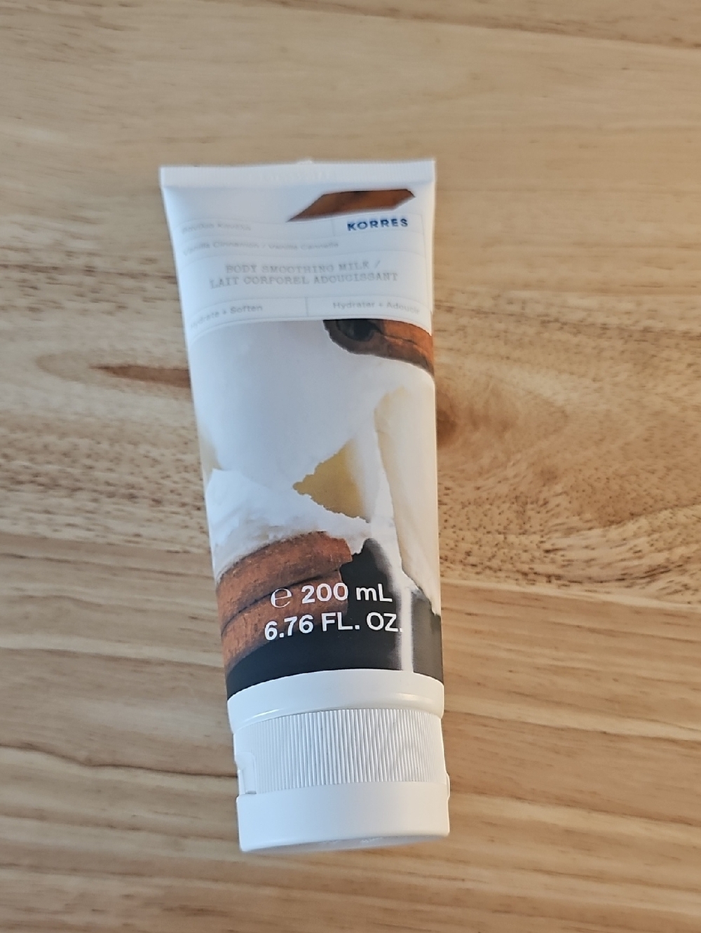 Korres Body Smoothing Milk Hydrate + Soften Vanilla Cinnamon